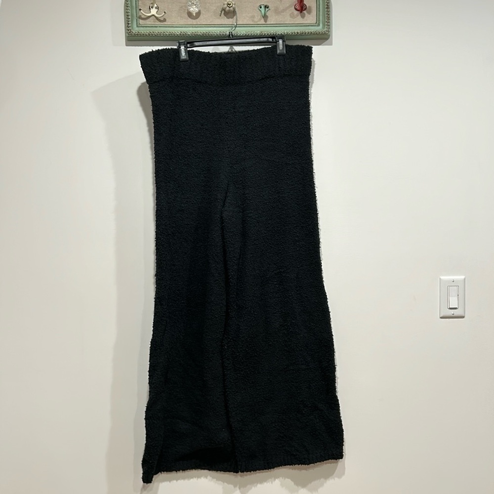 Skims Cozy Knit Onyx Black Soft lounge Pant plus size 4X/5X new with tags